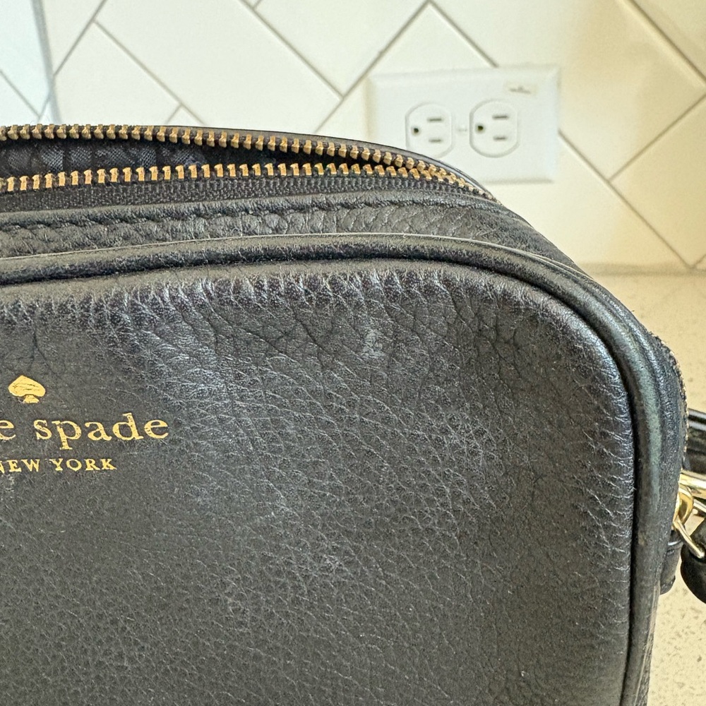 Kate Spade Black Leather Crossbody Bag - Picture 2 of 6